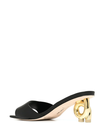 Cult Gaia Cora 50mm Mules In Black