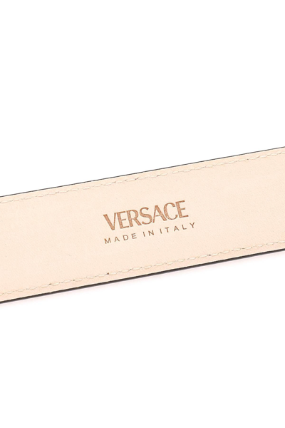 Shop Versace 'la Medusa' Leather Belt In Pink