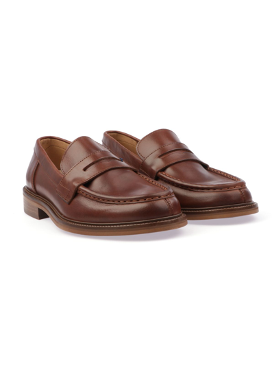 Shop Gant Men's Brown Leather Loafers