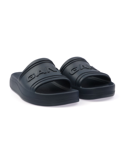 Shop Gant Men's Blue Rubber Sandals
