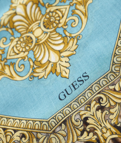 Shop Guess Women's Blue Other Materials Scarf