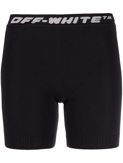 Shop Off-white Women's Black Polyester Shorts