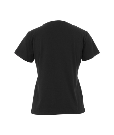 Shop Pinko Women's Black Other Materials T-shirt
