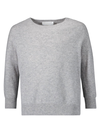 Shop Precious Cashmere Kids Grey Cashmere Sweater For Girls