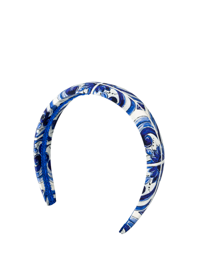 Shop Dolce & Gabbana Kids Hair Circlet For Girls In Blue