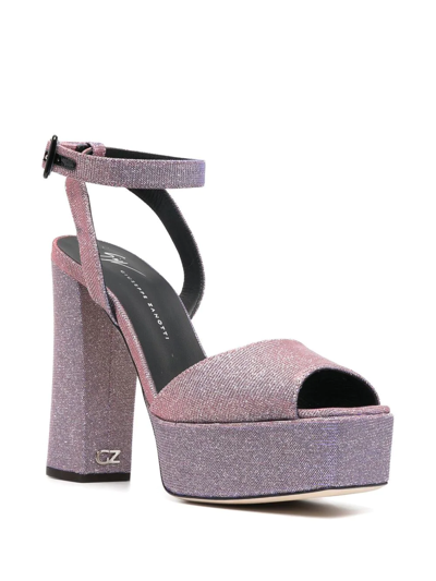 Giuseppe Zanotti Tarifa Open-toe 130mm Heel Sandals In Rosa