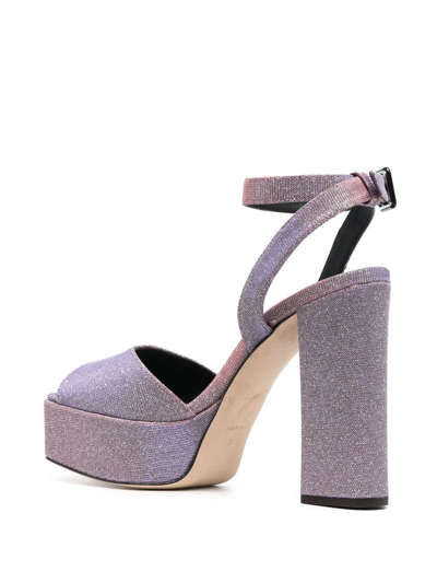 Giuseppe Zanotti Tarifa Open-toe 130mm Heel Sandals In Rosa