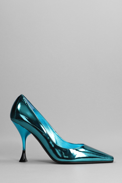 3juin Bahia Vegas Sky Stilello Heels In Green
