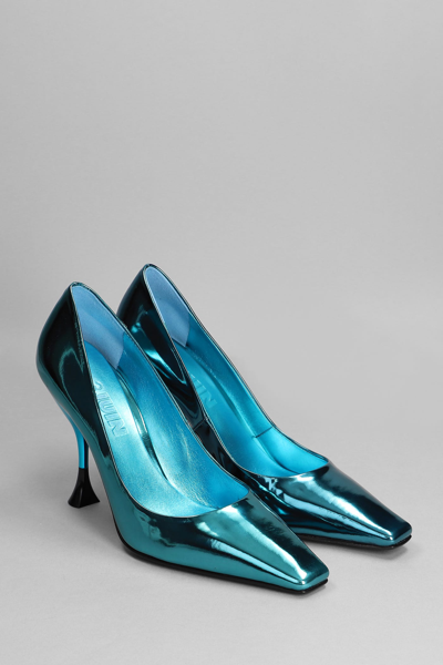 3juin Bahia Vegas Sky Stilello Heels In Green