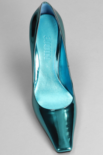 3juin Bahia Vegas Sky Stilello Heels In Green