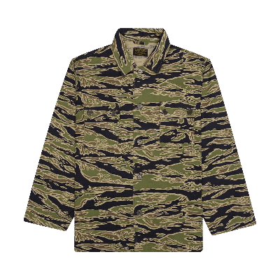 Pre-owned Wacko Maria Tigercamo Army Shirt (type-3) 'olive' In Green