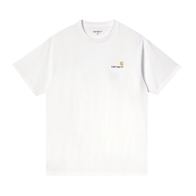 Pre-owned Carhartt Wip Short-sleeve American Script T-shirt 'white'