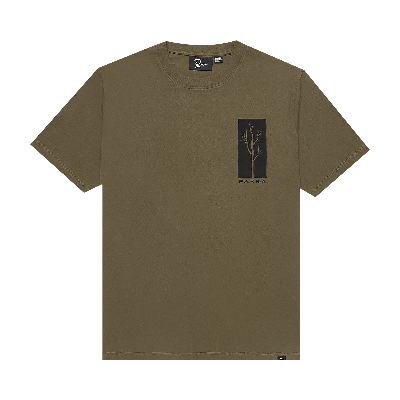 Pre-owned Parra Dead Tree T-shirt 'olive' In Green