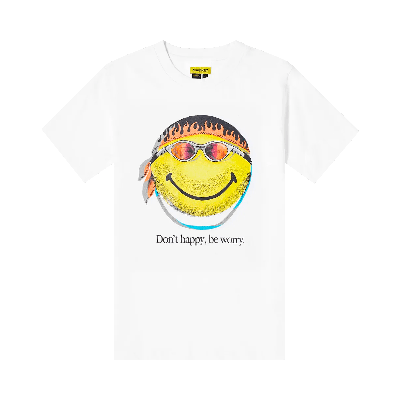 Shop Market Smiley Don't Happy, Be Worry Tee 'white'