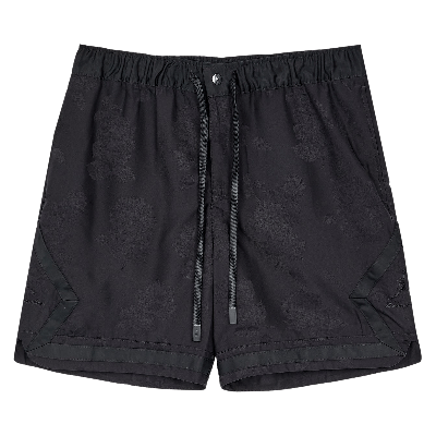 Pre-owned Air Jordan X A Ma Maniére Jacquard Shorts 'black/medium Ash'