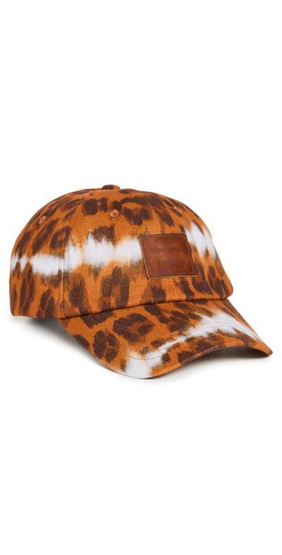 Shop Acne Studios Baseball Cap In Rust Red/brown