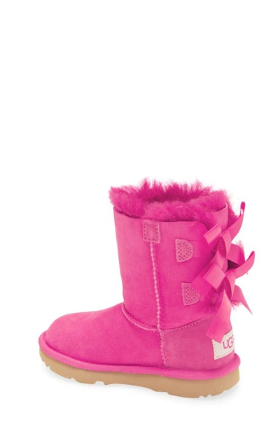 Shop Ugg Bailey Bow Ii Water Resistant Genuine Shearling Boot In Rock Rose