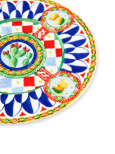 Dolce & Gabbana 2 Piece Fine Porcelain Dessert Plate Set In White