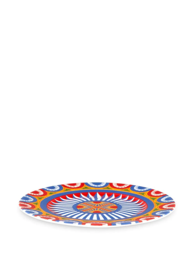 Dolce & Gabbana Carretto Sicilano Set-of-two Bread Plates In Blue