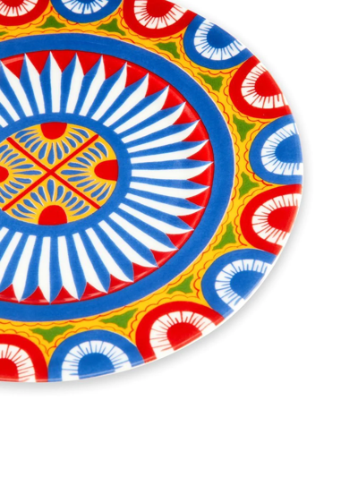Dolce & Gabbana Carretto Sicilano Set-of-two Bread Plates In Blue