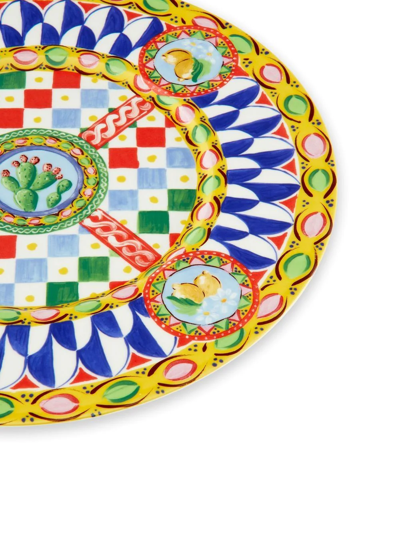 Shop Dolce & Gabbana Porcelain Charger Plate In White