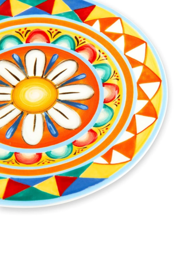 Dolce & Gabbana Carretto Sicilano Set-of-two Bread Plates In Orange