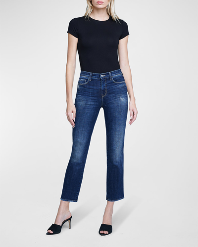 Shop L Agence Alexia Slim Cropped Cigarette Jeans In Atwood