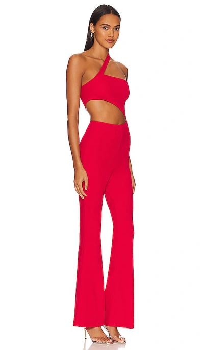 Shop Superdown Emilie Cut Out Jumpsuit In Red