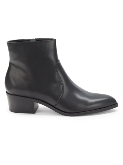 Shop Dolce Vita Women's Azyan Leather Ankle Boots In Black Leather
