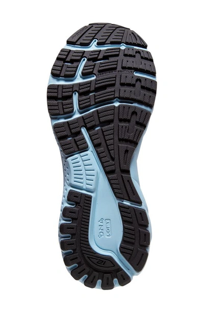 Shop Brooks Adrenaline Gts 21 Running Shoe In White/ Alloy/ Light Blue