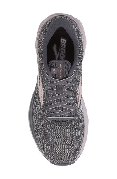Shop Brooks Adrenaline Gts 21 Running Shoe In Ombre/ Lavender/ Metallic