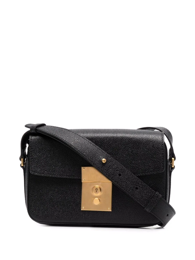 Shop Thom Browne Pebbled Camera Crossbody Bag In Black