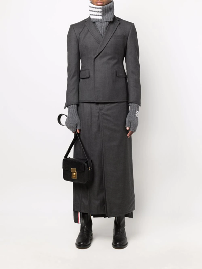 Thom Browne Pebbled Camera Crossbody Bag In Black