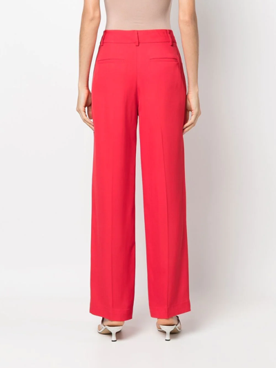 Co Straight-leg Cut Trousers In Red