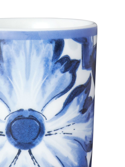 Dolce & Gabbana Blu Mediterraneo Porcelain Water Glass In White
