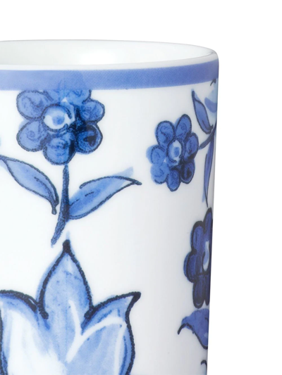 Dolce & Gabbana Blu Mediterraneo Porcelain Wine Glass In White