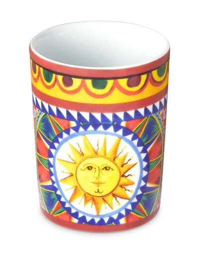 Shop Dolce & Gabbana Archive-print Porcelain Cup In Multicolour