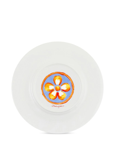 Dolce & Gabbana Carretto Sicilano Set-of-two Bread Plates In Orange