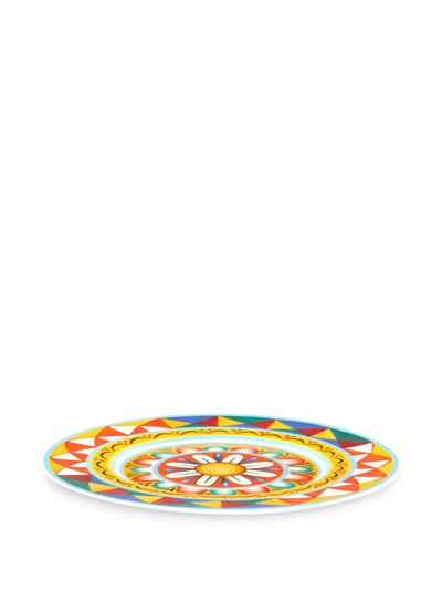 Dolce & Gabbana Carretto Sicilano Set-of-two Dessert Plates In Orange