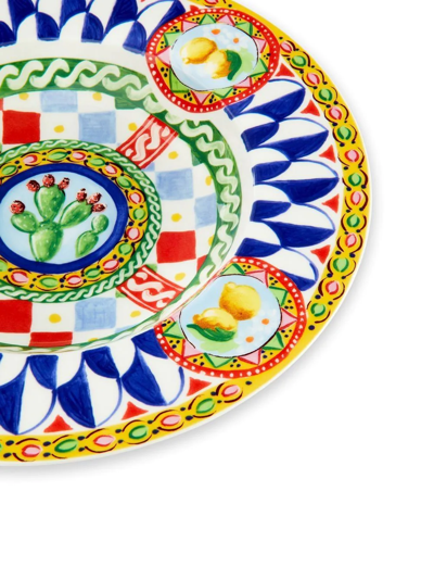 Dolce & Gabbana 2 Piece Fine Porcelain Soup Plate Set In White
