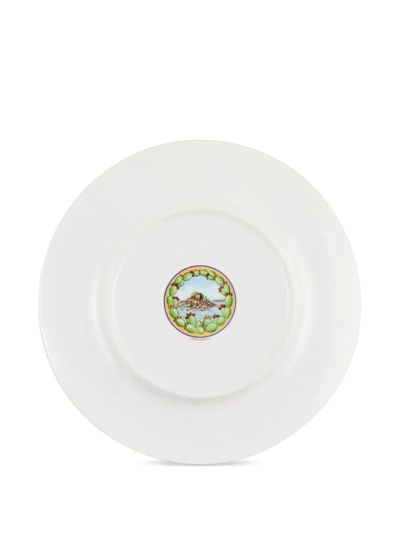 Shop Dolce & Gabbana Porcelain Charger Plate In Red