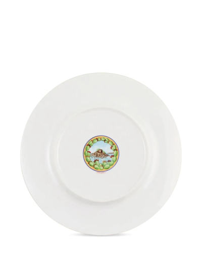 Shop Dolce & Gabbana 2 Piece Fine Porcelain Dessert Plate Set In Red