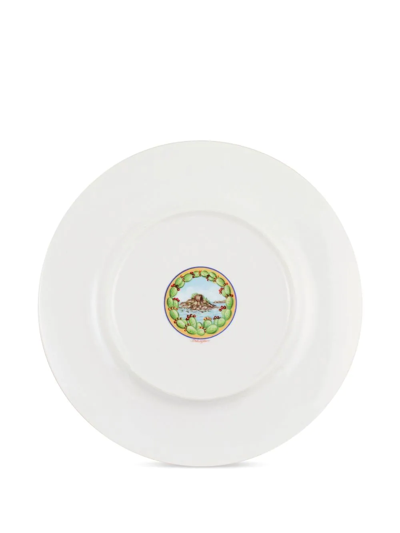 Shop Dolce & Gabbana 2 Piece Fine Porcelain Dinner Plate Set In Red