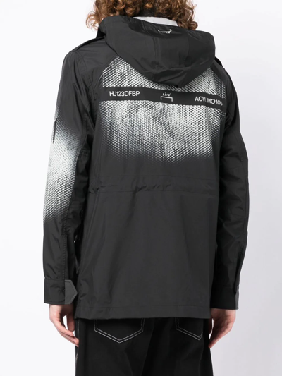 Shop A-cold-wall* Printed-panel Jacket In Schwarz