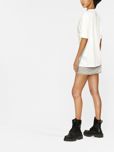 Ambush Chest Logo-patch Detail T-shirt In Cloud Dancer Cloud Dancer
