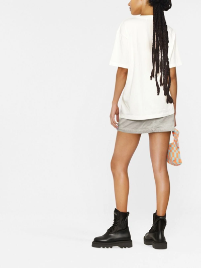 Ambush Chest Logo-patch Detail T-shirt In Cloud Dancer Cloud Dancer
