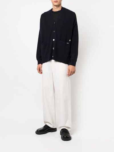 Extreme Cashmere N°24 Tokio Knit Cardigan In Blau