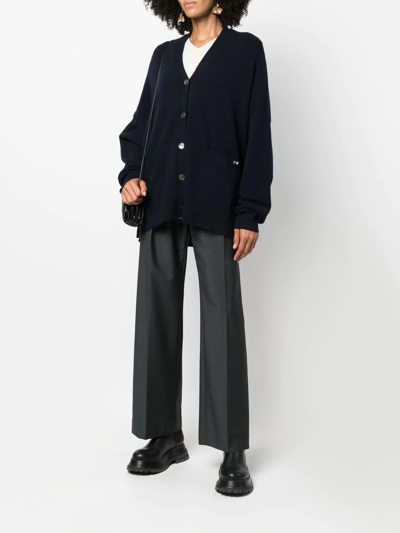 Extreme Cashmere N°24 Tokio Knit Cardigan In Blau