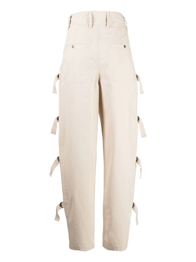 Isabel Marant Étoile Isabel Marant Etoile Kanna Cargo Beige Pants In 23ec Ecru
