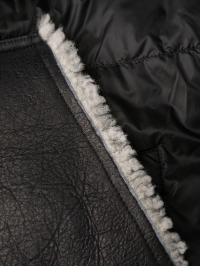 Shop Rick Owens Button-fastening Padded Coat In Schwarz
